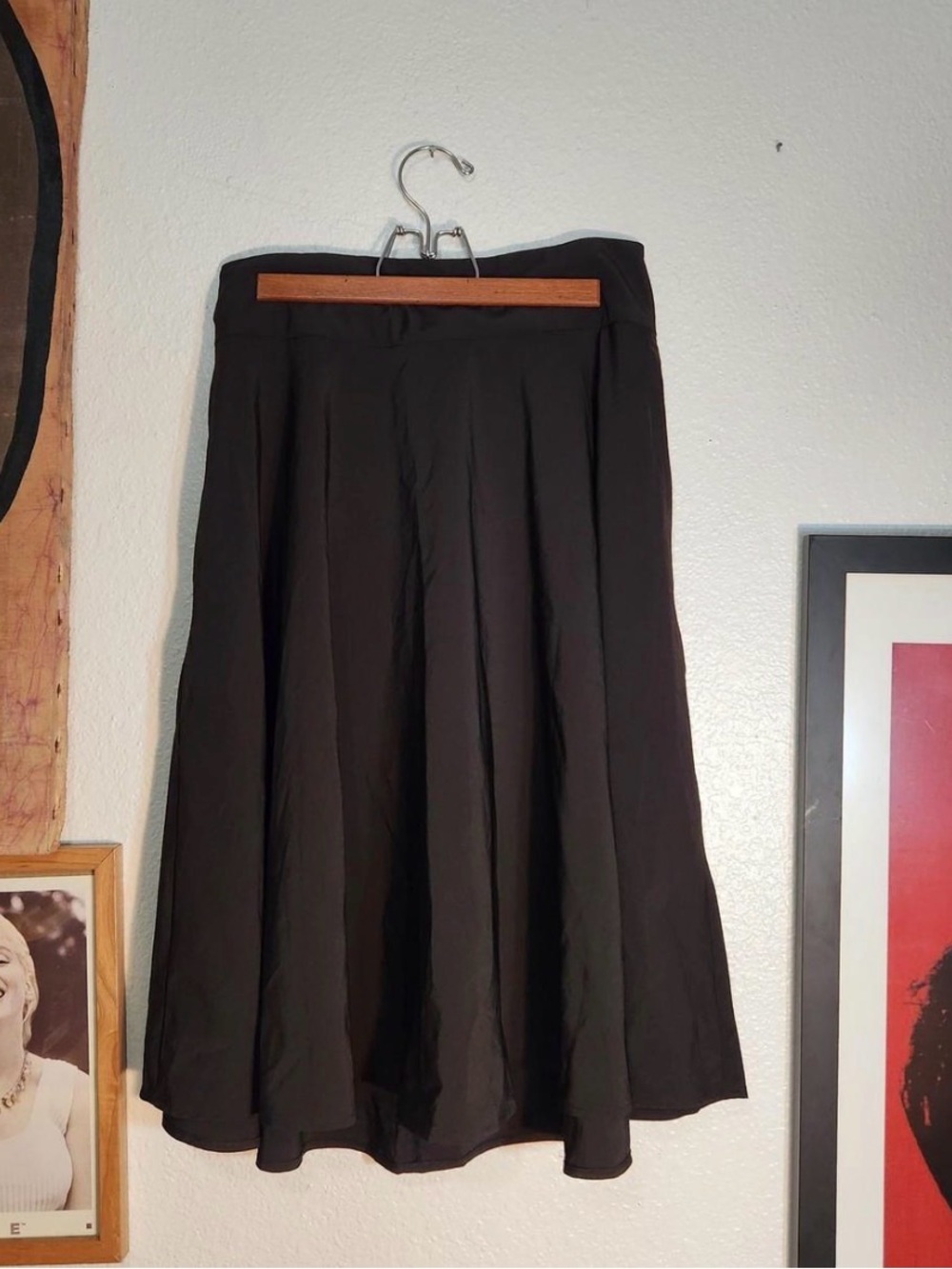 Belle Poque Classic Black A-Line Women's Skirt